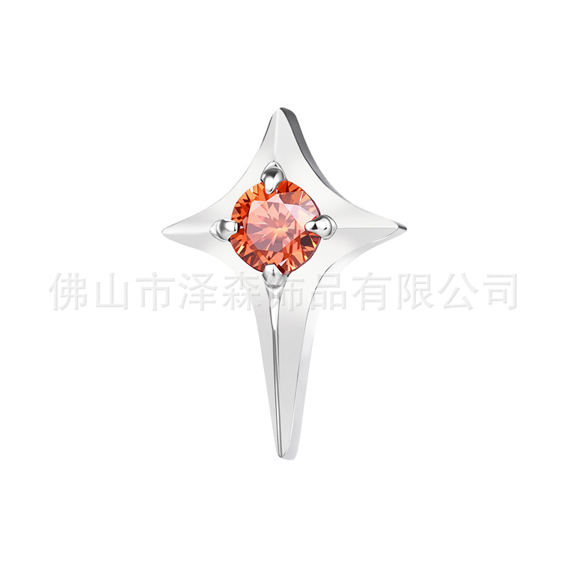 Pointed titanium steel lip stud product view