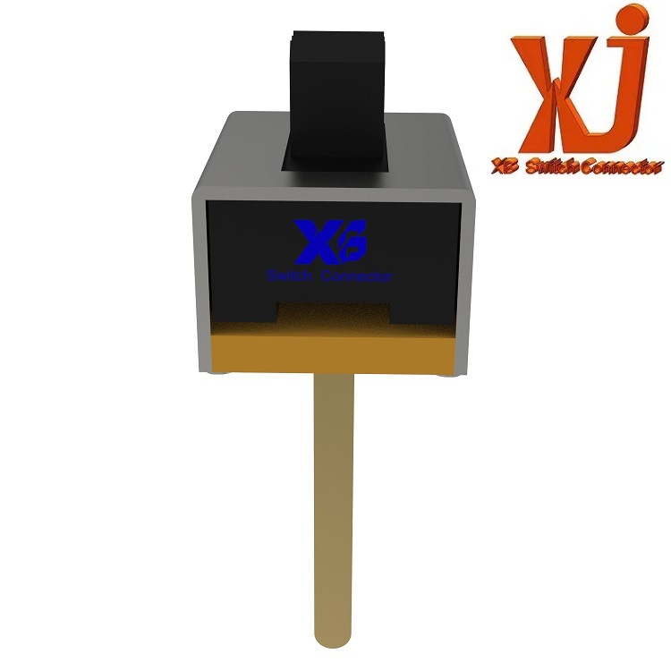 正拨两档滑动开关 2档立式拨动开关 单排2脚大电流开关 行程2.5mm