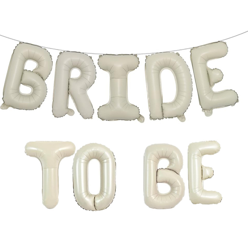 16 pulgadas crema digital BRIDETOBE paquete transfronterizo nuevo estilo ins 16 pulgadas versión estadounidense retro crema letras blancas