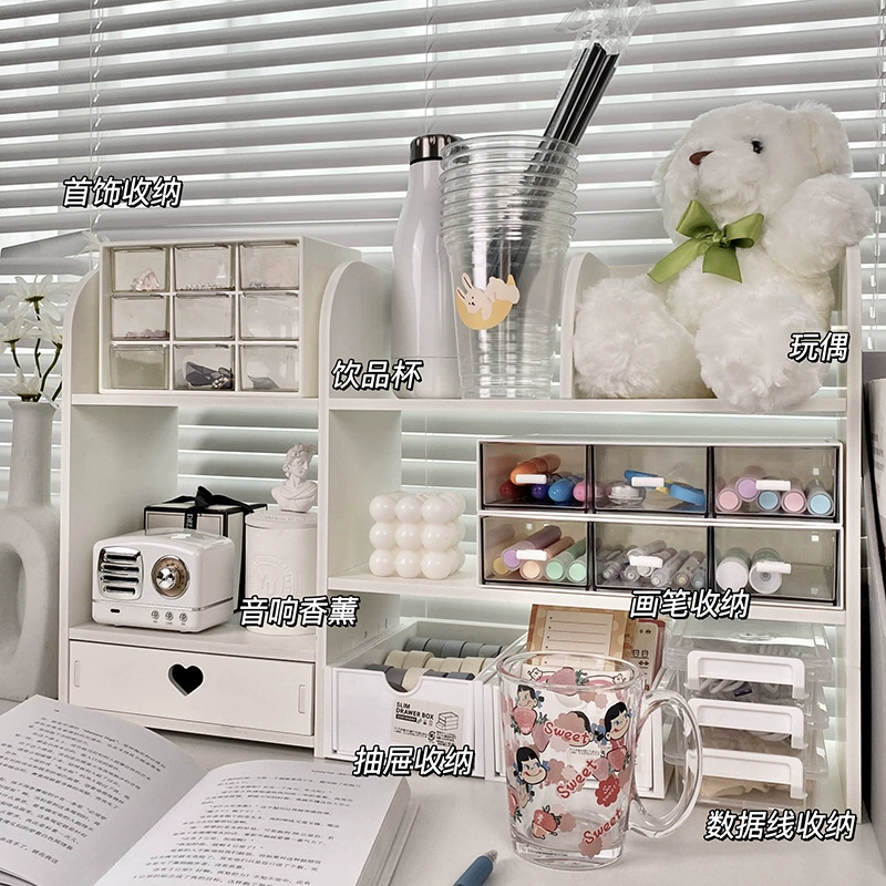 Настольный шкаф для хранения Творческий Домашний многослойный стеллаж комод Ящик для хранения косметики