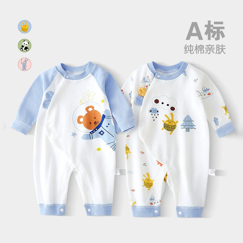 Baby Clothes Spring & Fall Pure Cotton Newborn Onesies 2025 New Baby Boneless Rompers and Outdoor Clothes
