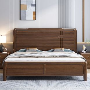 ��ȫ��ľ�󴲽�z̴ľ��ʽ1.8��2m�p�����Դ�1.2�׆��˃�����䴲