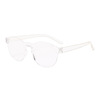 Transparent glasses, trend sunglasses, sun protection cream, Japanese and Korean, gradient, UF-protection