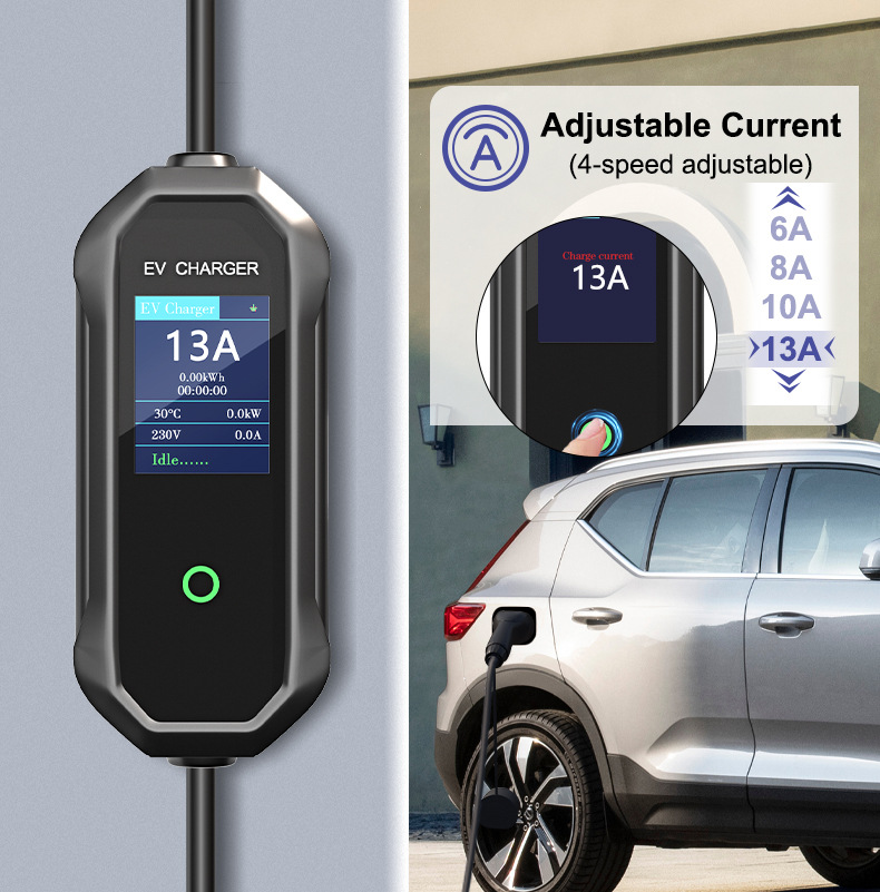 3.5Kw On-Board Charger British Standard 13A Portable Charging Gun for New Energy Vehicles