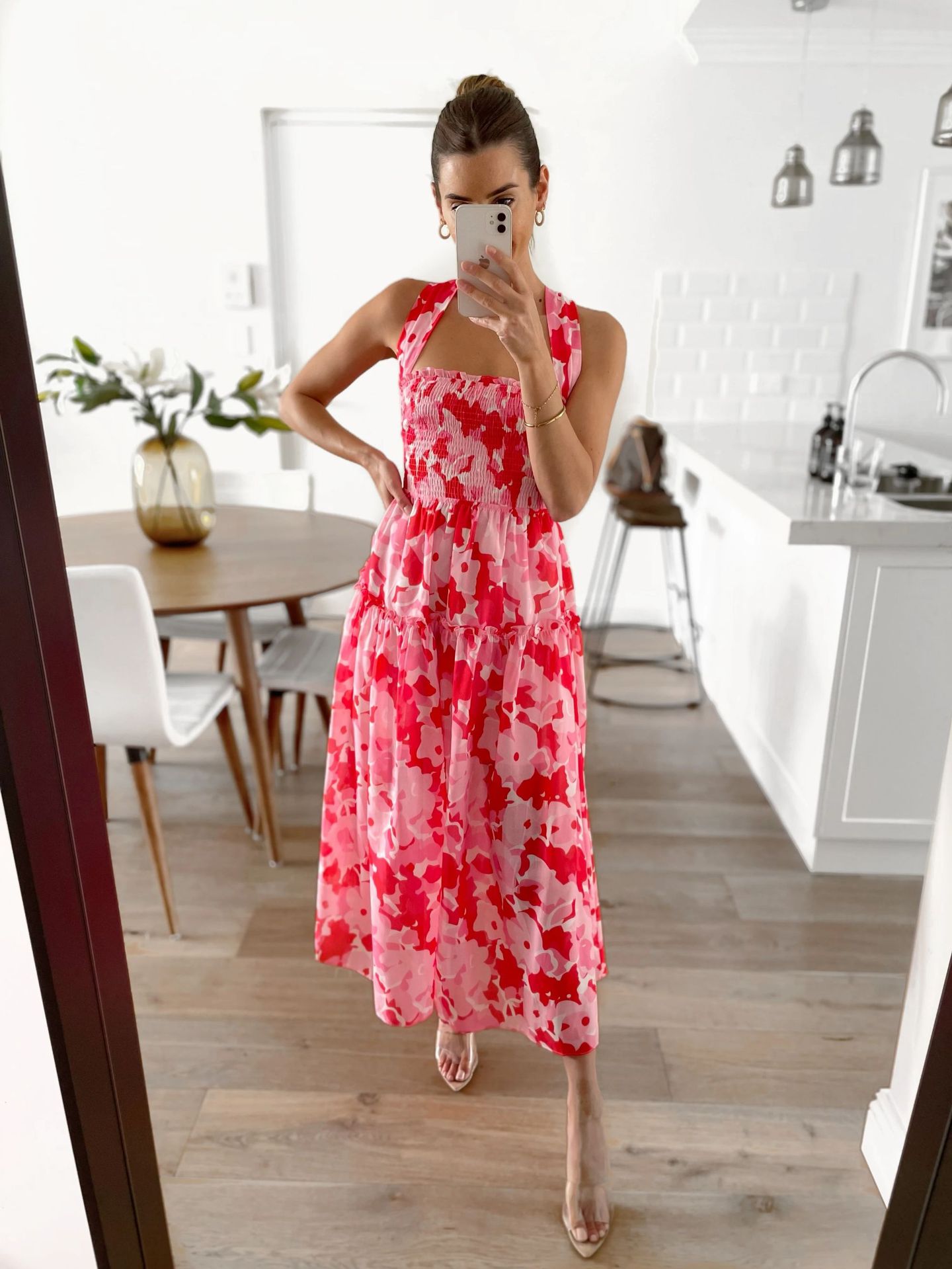 Spring Summer Pleated Strap Dress Casual Vacation Stringy Selvedge Dress