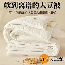 A类母婴级原棉大豆纤维被加厚保暖冬被春秋被学生单双人被子被芯