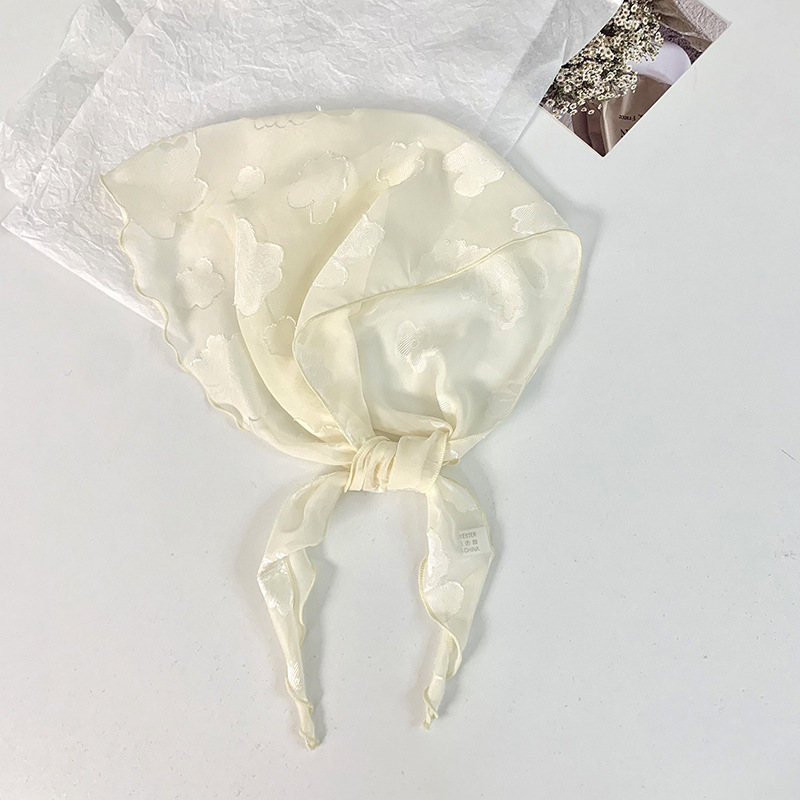 Pañuelo para el cabello pastoral femenino de verano nuevo estilo bufanda de seda sensación de alta calidad bufanda de flores bufanda triangular bufanda de cuello bufanda pequeña