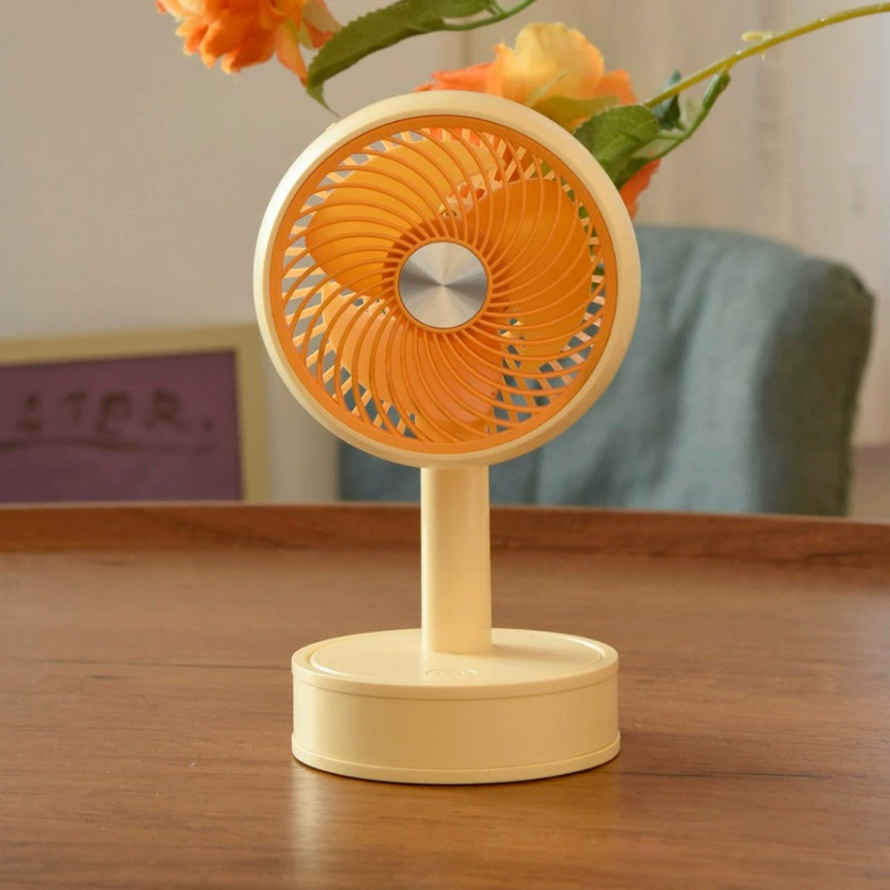Элегантный цветовой цикл простой Настольный маленький вентилятор USB зарядка три регулируемых портативных летних офисных настольных вентилятора