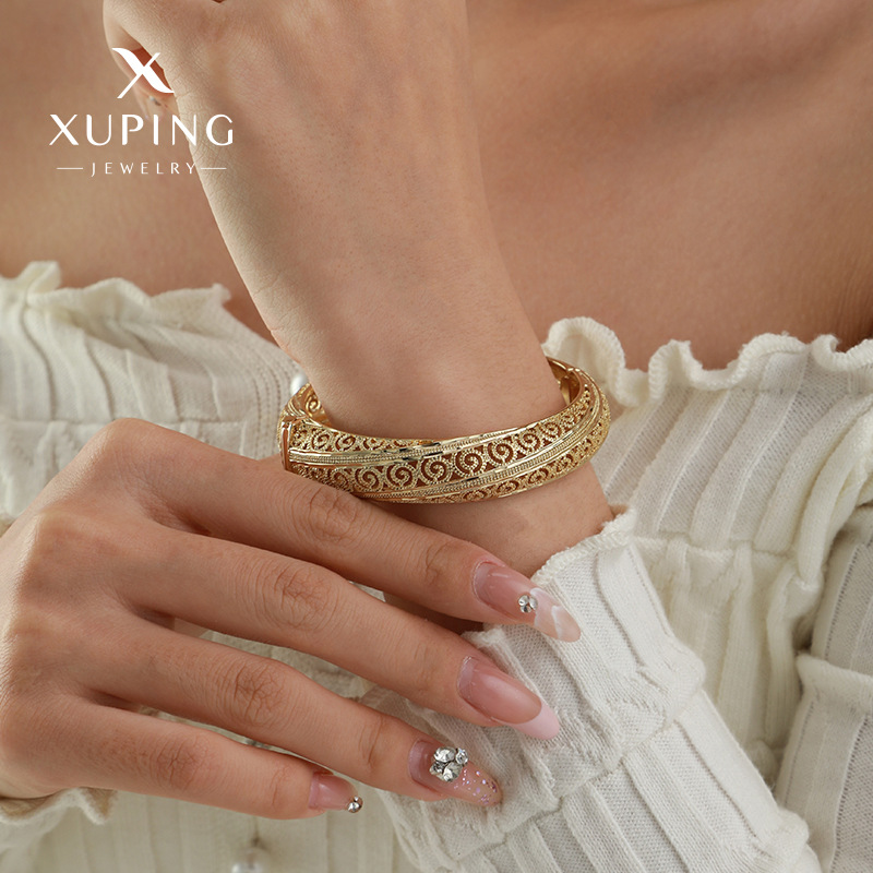 Xuping Europa, América, África, pulsera de aleación de moda, brazalete de novia, brazalete de oro 14 quilates para niños