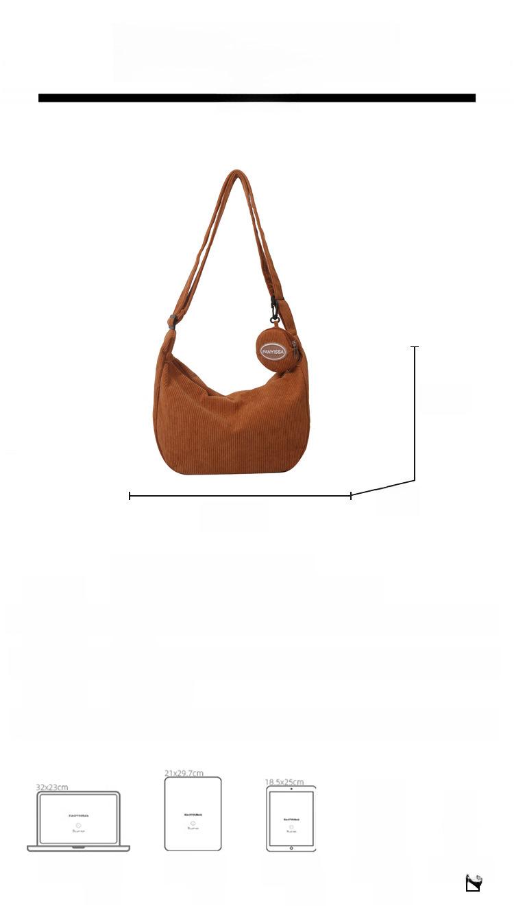 Solid color simple large capacity 2023 autumn and winter New Korean style simple shoulder messenger bag mother bag dumpling bag fashion_voghion.com