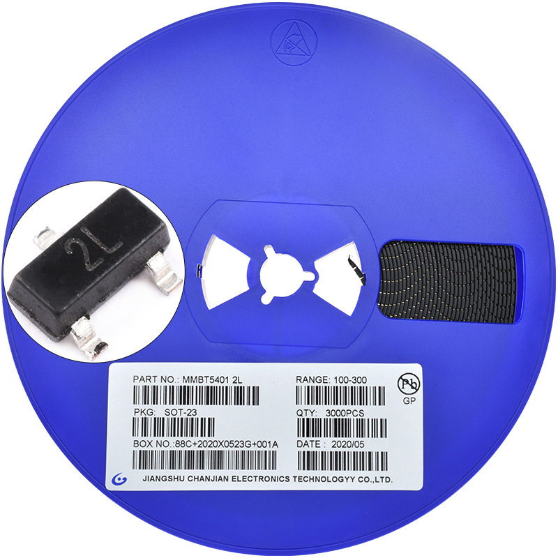MMBT5401 丝印2L SOT-23 PNP 600mA/160V 2N5401贴片三极管功率管