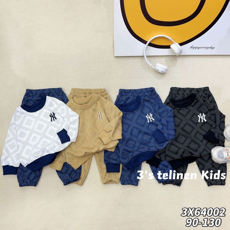 外贸童装卫衣两件套秋冬新品纯色儿童套装休闲运动潮款男女童套装|undefined