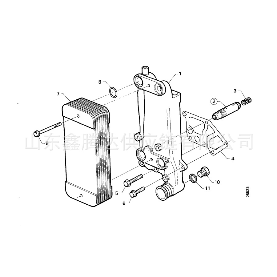 Plate Heat Exchanger Stainless Steel Oil Cooler 143917101179 Radiator
