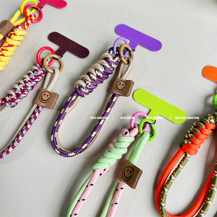 Mobile Phone Lanyard Wrist Strap Clip Hand Rope Spacer Satchel Fixed Card Anti-Lost Chain Strong Rope Wrist Strap Short