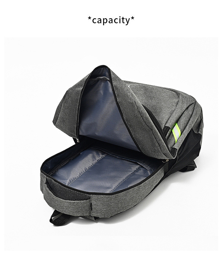 Cross-border Solid Color Business Backpack New Large Capacity Student School Bag Fashion Minimalist Outdoor Travel Casual Shoulder Backpack
