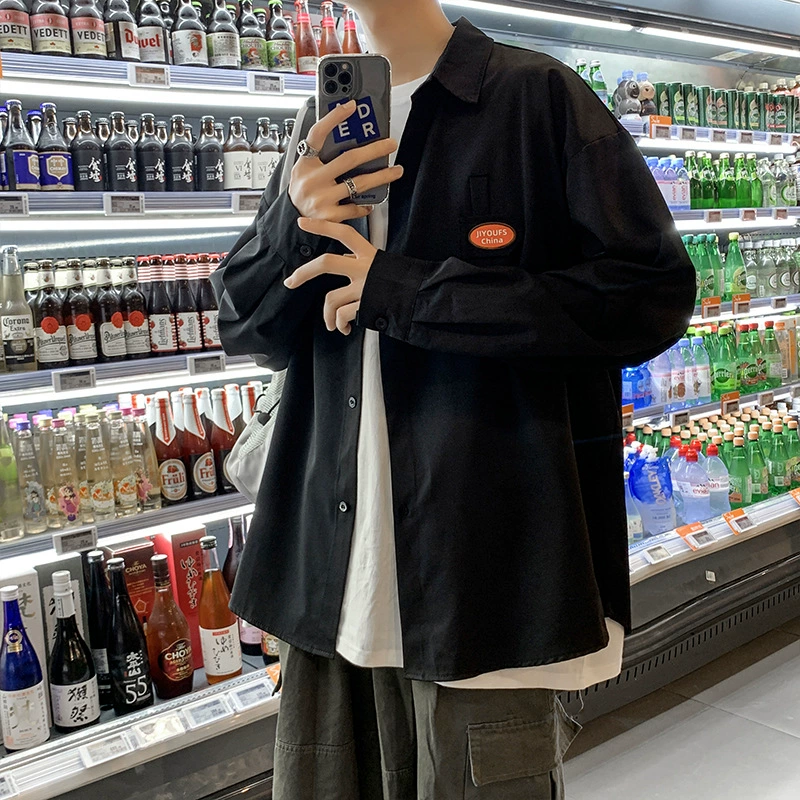 Design autumn thin shirt, trend brand jacket for beloved, trend of season, oversize