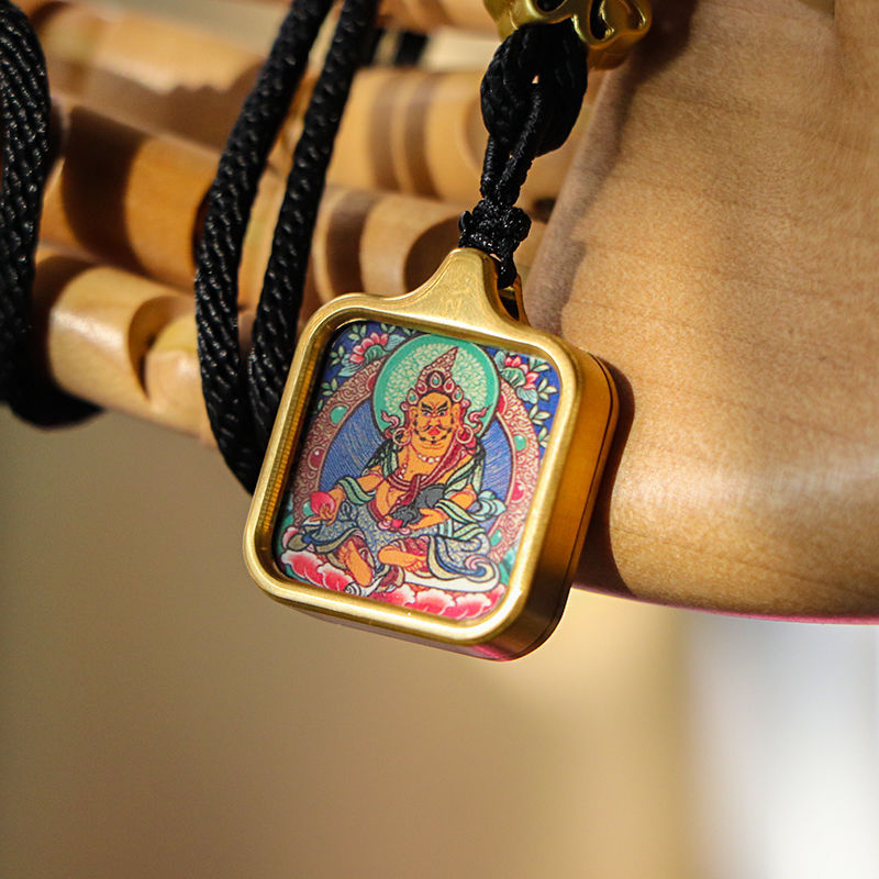 Kaifeng mini colgante Tangka Huang Zakilam tibetano joyería collar de marca budista ventas calientes