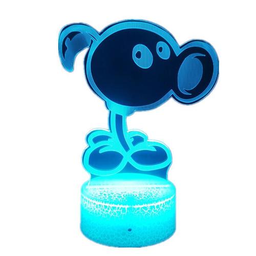 Plants vs. Zombies 3D night light Peashooter peripheral figures bedroom living room LED table lamp manufacturer
