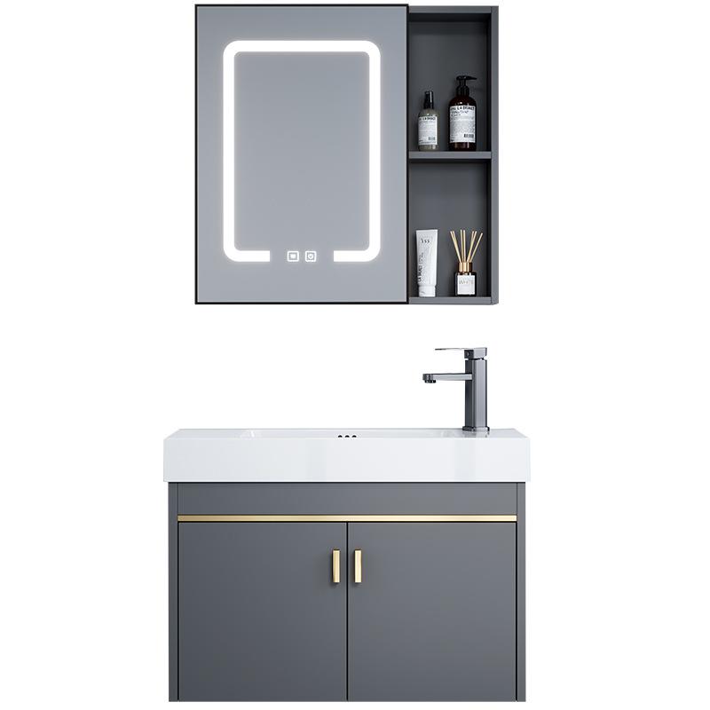 gabinete de baño de aluminio espacio pequeño gabinete de baño cerámica integral gabinete lavabo transfronterizo lavabo lavabo lavabo