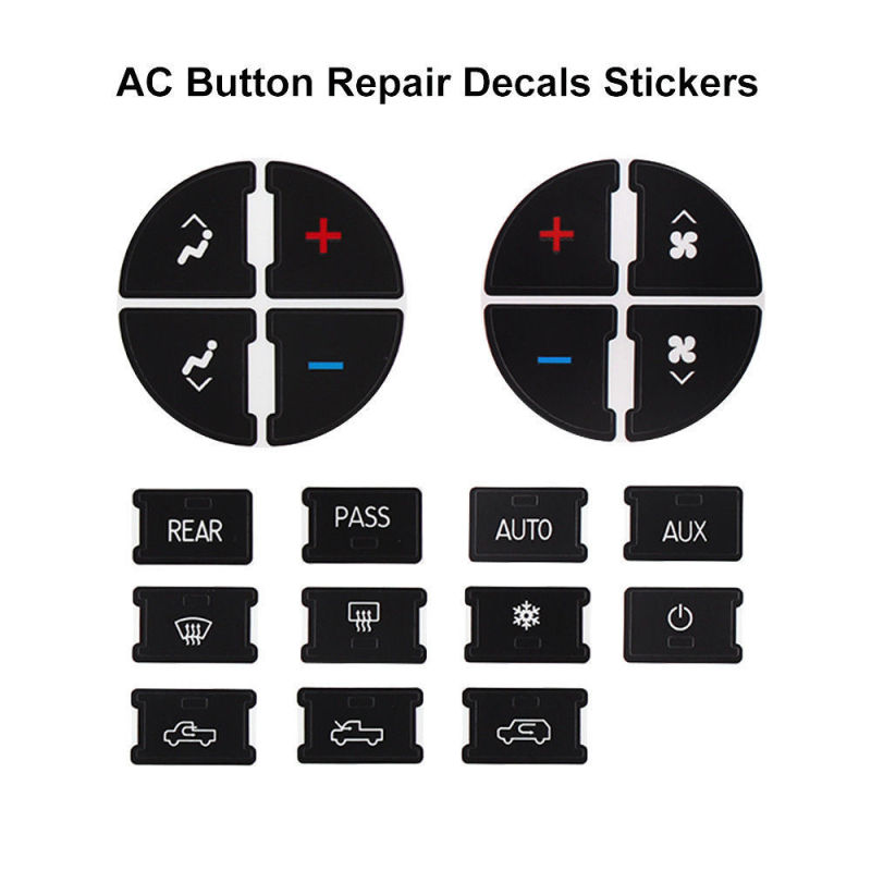 Hot-Selling Popular Product: Special Sofia Button Repair Stickers, Car Button Ac Center Control Stickers