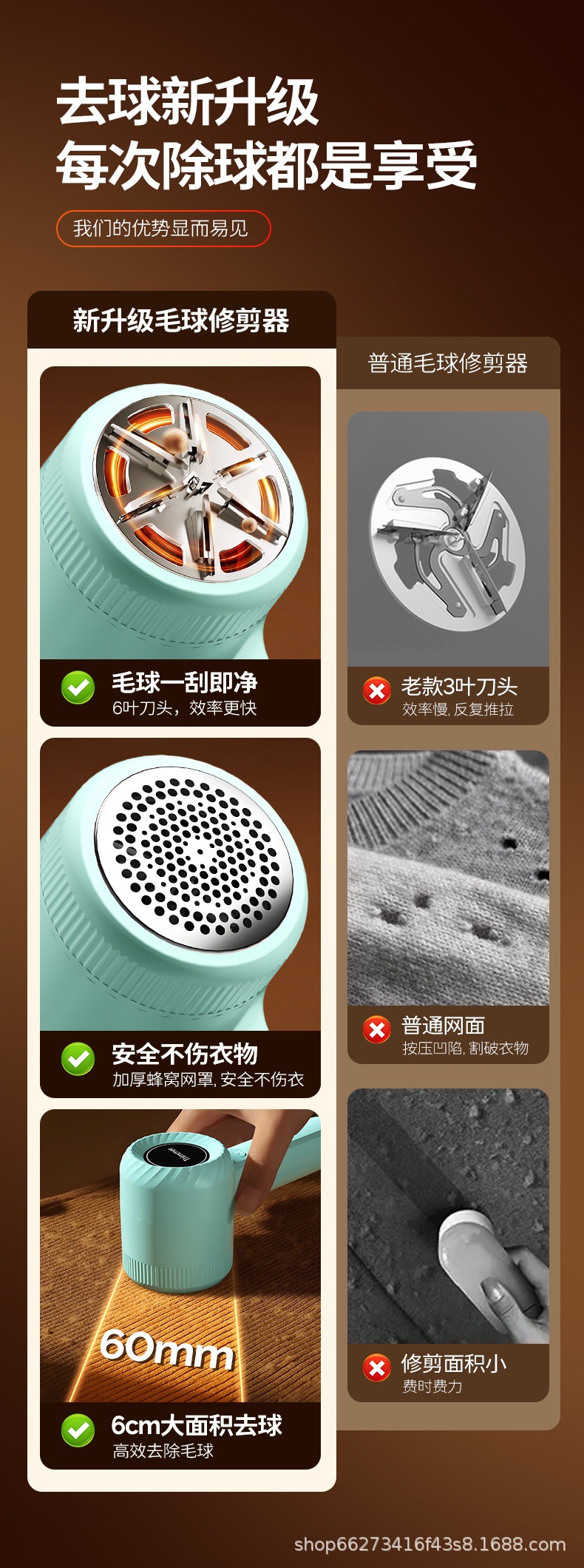 Manufacturer Hot-Selling Fabric Pilling Remover Lint Shaver USB Rechargeable Fabric Pill Remover Clothing Defuzzer