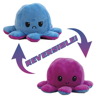 Oyuncaq yastıqlar — Doll Double-sided Flip-on Expression - purple-to-dark-blue-20cm