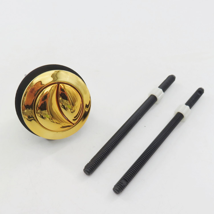 38mm oro inodoro botón doble botón redondo interruptor de descarga inodoro viejo tanque de agua válvula de presión accesorios de bombeo