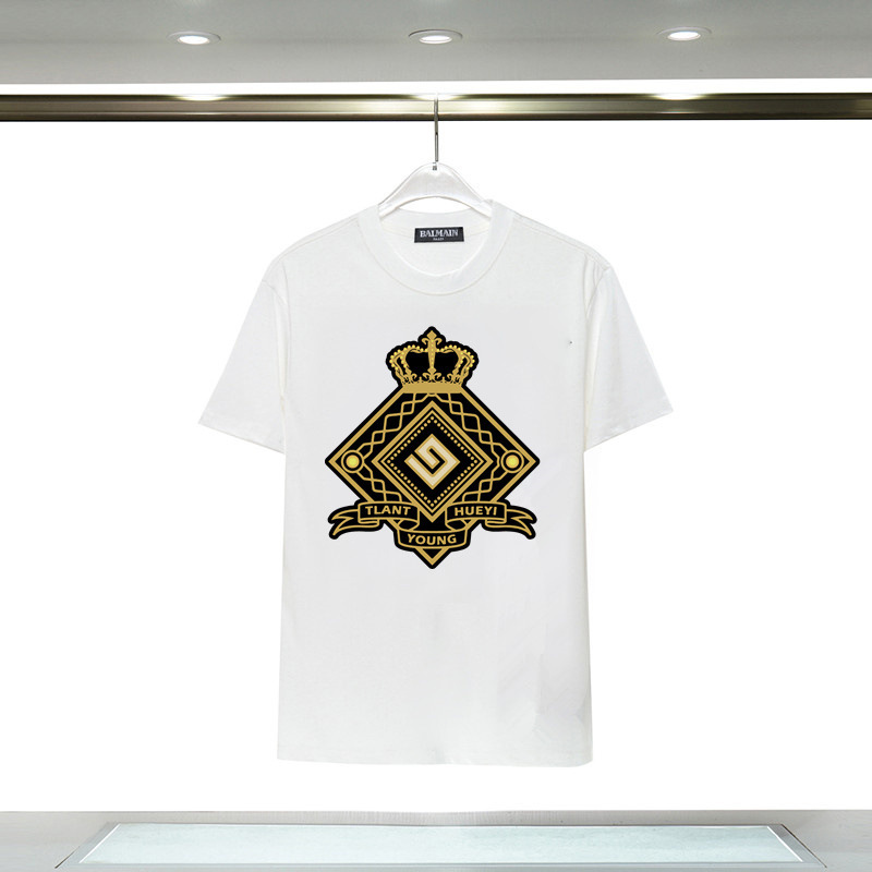 Balmain Balmain Printed Round Neck Short-Sleeved T-Shirt Amazon Women's Top t