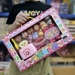 儿童仿真面包机厨房套装模拟真实制作甜品糕点DIY过家家玩具礼品