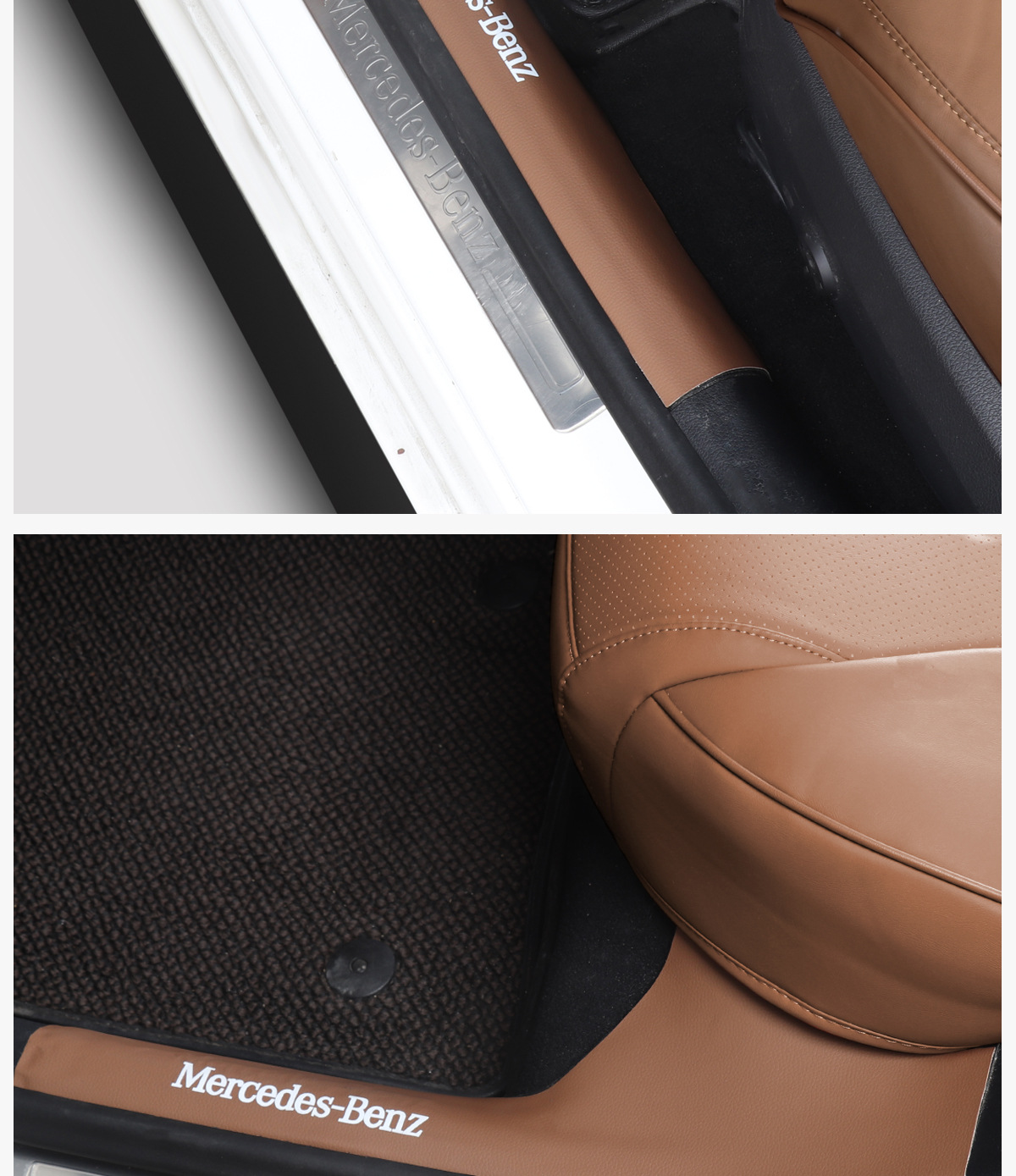 24 Models of Mercedes-Benz New E-Class E300L Door Seat Back Anti-Kick Pads, Car Interior 260L Accessories Modified for Decoration W214 Anti-Slip