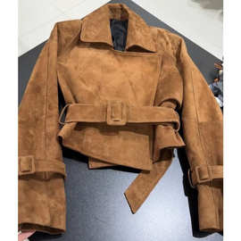 秋冬新款法式复古时髦百搭短款外套女韩系甜酷风别致独特夹克上衣