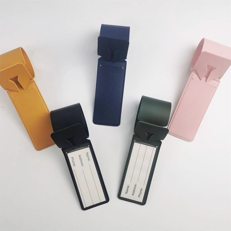 Transfronterizos spot hueco avión placa de equipaje de cuero placa de embarque de membrana transparente prensada en caliente pu placa de equipaje de cuero