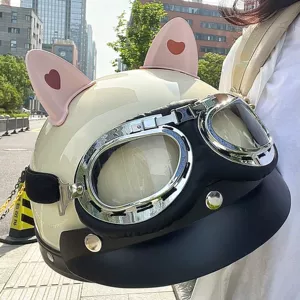 Electric Motorcycle Helmet Women Men Universal Sunscreen Summer Four Seasons