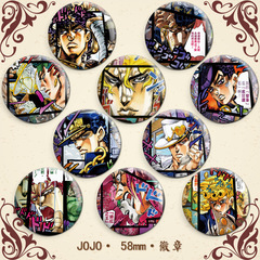 JOJO Laser Badge: Jolyne Kujo, Joseph, Spopori Pendant, Peripheral Item, Bajing, and Kira Yoshikage-Style Accessory Bag