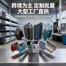 建筑门窗铝合金型材 多色喷涂铝材 推拉平开窗铝型材厂家开模定制