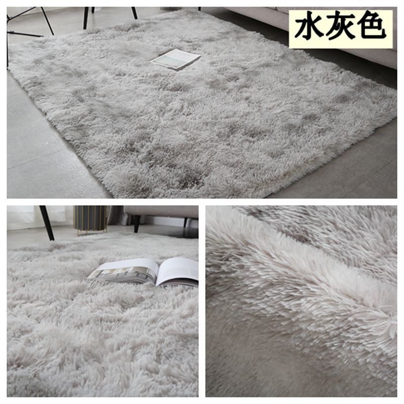 Alfombra de Lana de Seda con Tinte Anudado de Pelo Largo para Comercio Exterior y Dropshipping, para Sala de Estar, Dormitorio, Junto a la Cama, Resistente a las Manchas y Fácil de Cuidar, Alfombra para Sala de Estar.