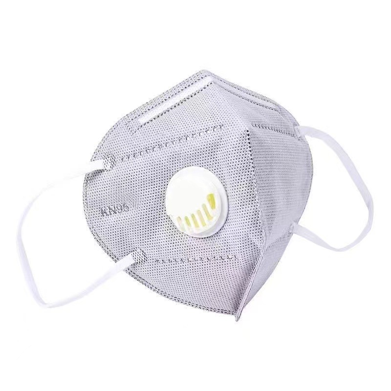 Kn95 máscara anti-industrial polvo activado carbón válvula de respiración máscara montada en la cabeza kn95 máscara al por mayor paquete independiente