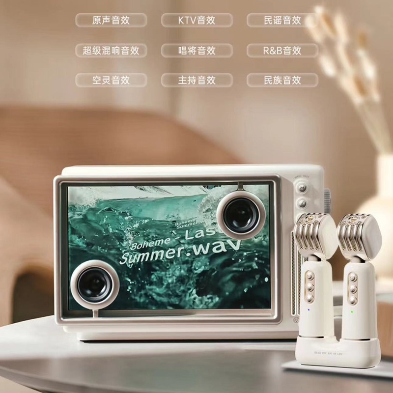猫王インスピレーション小島歌詞音響透明懸濁k歌bluetoothスピーカー家庭ktvラジオMWT5|undefined