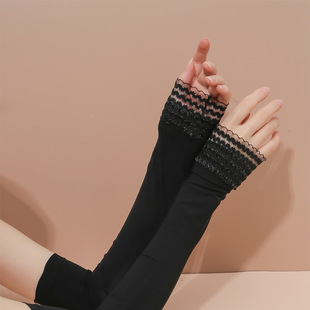 New Sun Protection Gloves lace ice sleeve summer sun protection breathable sun protection hand sleeve driving UV protection in stock wholesale