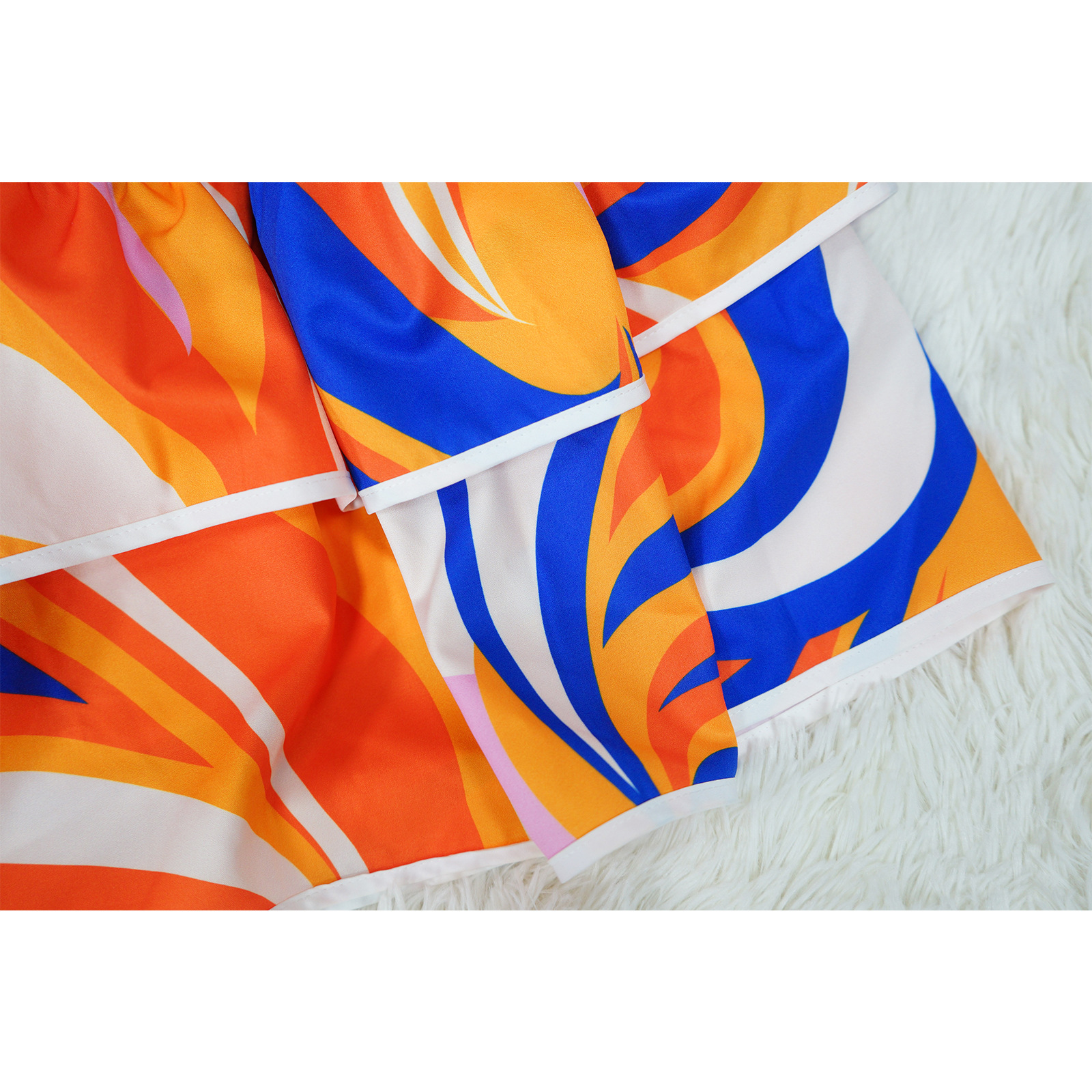 Women Clothing Sexy Sleeveless Backless Skirt Printed Two Piece Suit 14 Women Clothing Sexy Sleeveless Backless Skirt Printed Two Piece Suit