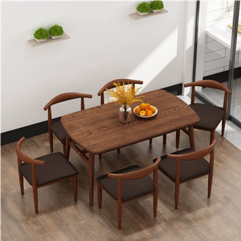 Dining Table Set, Modern Minimal Rectangular Table 120/140×60/80×75 cm, Seats 4–6, 3 Color Options
