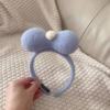 Cute sponge headband for princess with bow, plush hairpins for face washing