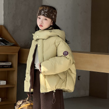 儿童羽绒服2025冬季新款儿童连帽面包服男童女童中大童外套潮批发