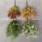 打底熊猫竹 加密把束植物造景仿真花绿植婚庆装饰配材塑料鱼腥草