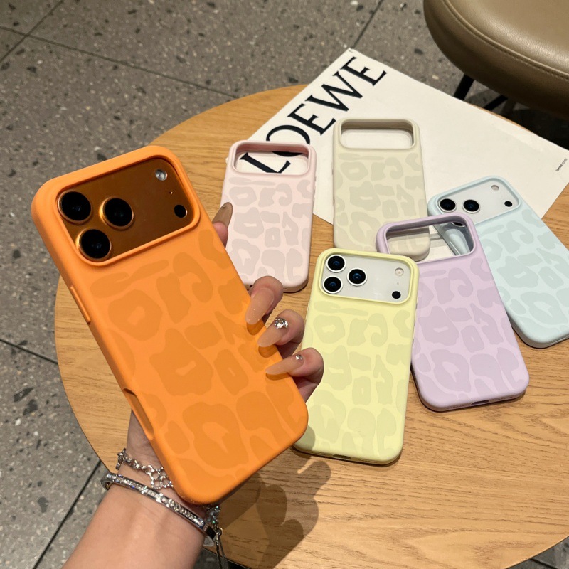 苹果17适用iPhone17promax液态硅胶16pro豹纹17pro手机壳16promax