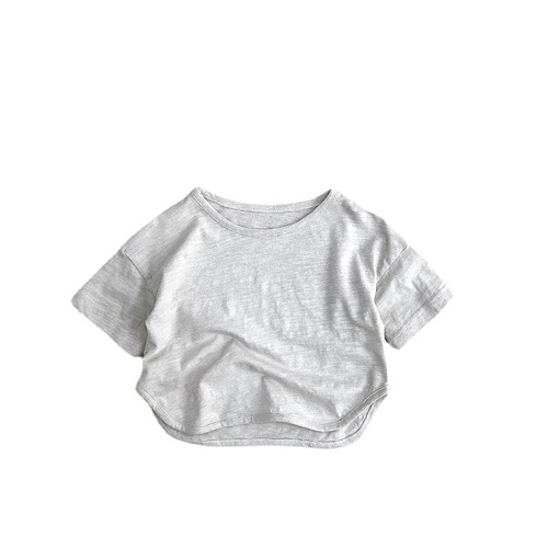 Cream Salad Series ~ 2024 Summer New Products Children's Short-sleeved Boys' T-shirts Girls' Cotton Korean Style Japanese Children's Clothes