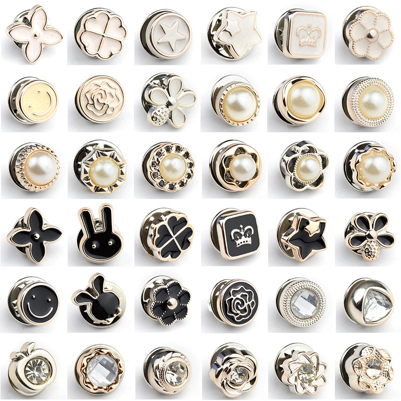 Anti-glare button hidden button detachable nail-Free button seam-free button pearl button shirt decorative brooch buckle wholesale Anti-glare button hidden button detachable nail-Free button seam-free button pearl button shirt decorative brooch buckle wholesale