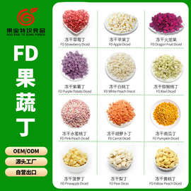 冻干果蔬丁水果丁蔬菜丁烘焙原料水果茶宠物食品燕麦片专用