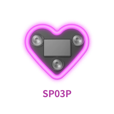 New Car Solar Triangular Window Peach Heart Atmosphere Light Interior Decoration Heart Atmosphere Light Heart-Shaped Neon Light (Other lights) - sp03psolar-heart-ambient-light-pink-light-single