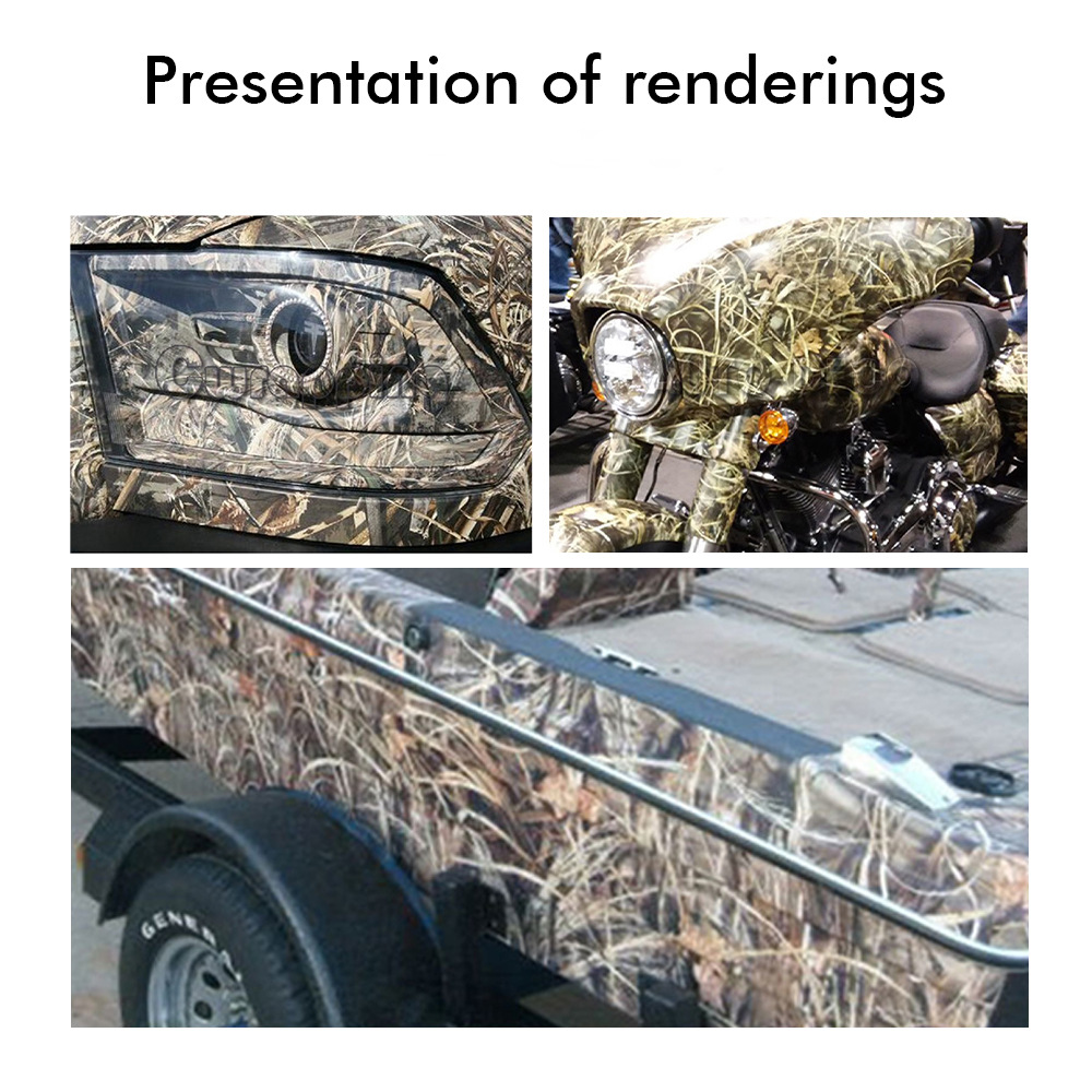 Cross-Border special for forest grass camouflage body color change film motorcycle mountain bike color change flower sticker
